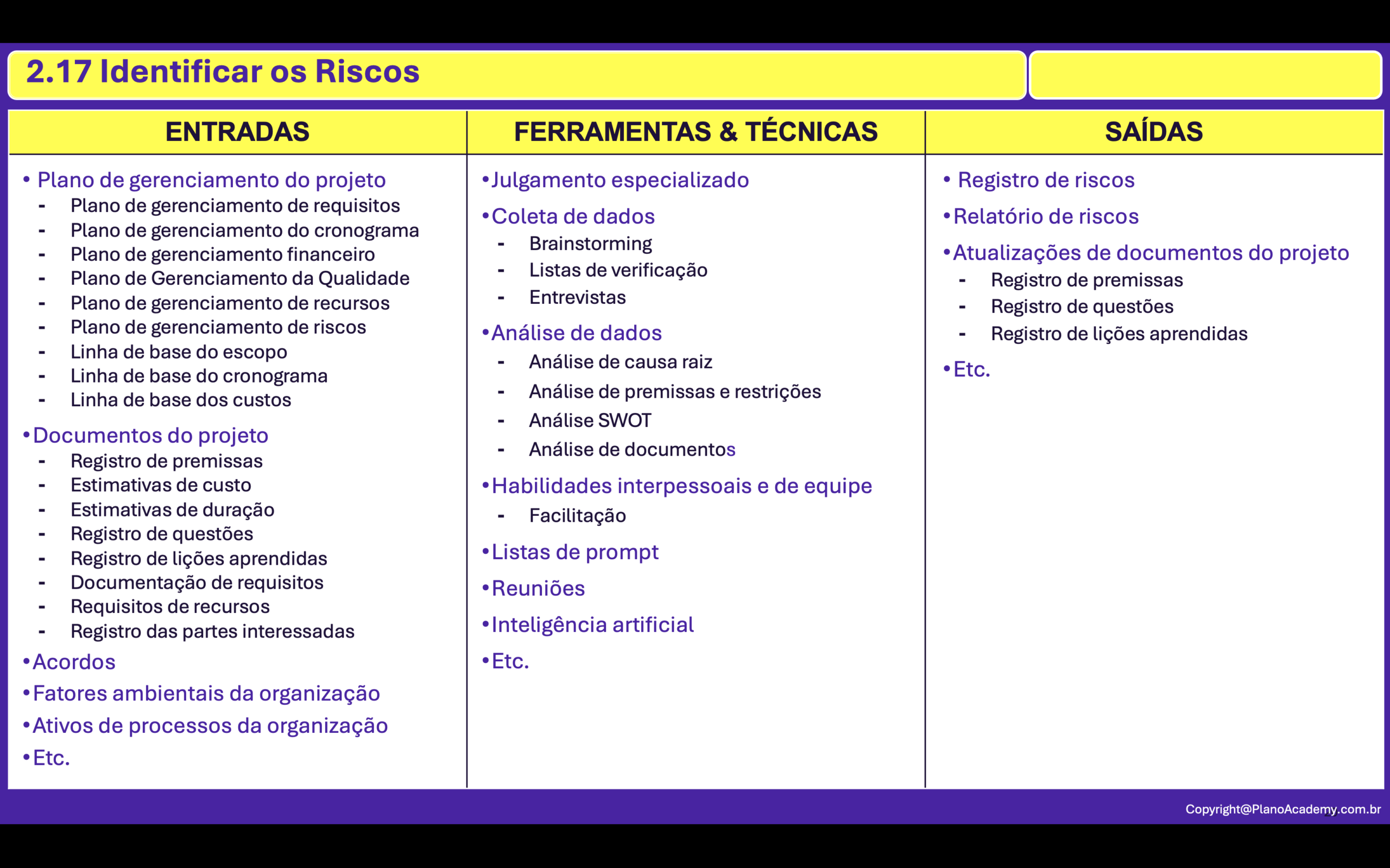 2.17. Identificar Riscos